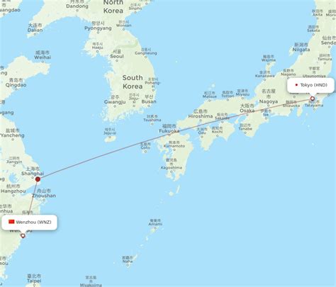 are there nonstop flights from tokyo to wenzhou china